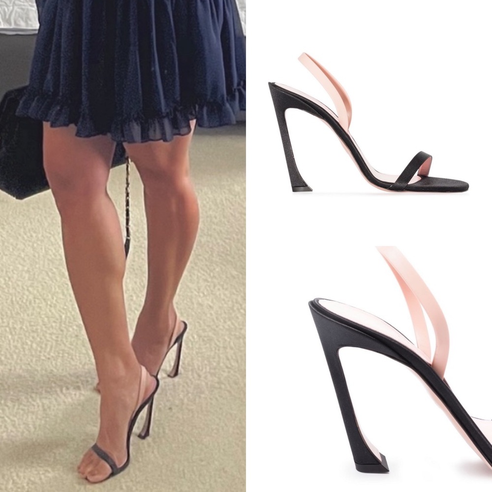 PIFERI PINK SATIN SANDALS 37 THE PINK BOTTOMS - Picture 4 of 10